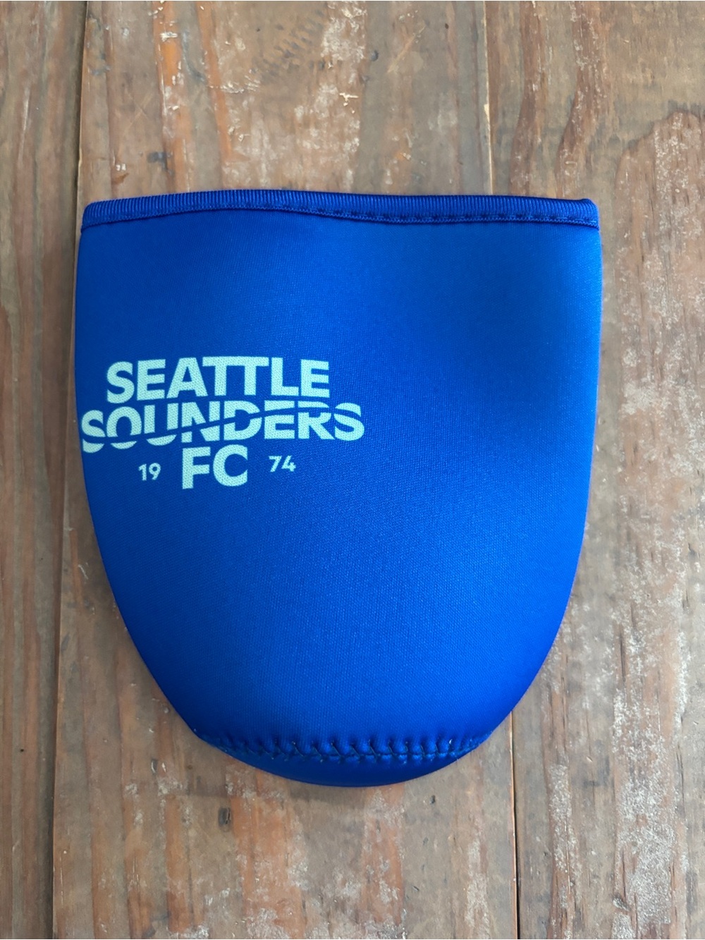 New Starbucks Blue Seattle Sounders Neoprene Cup Holder